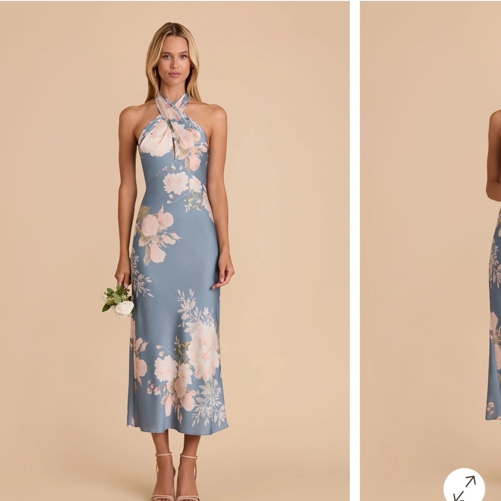 Birdy Grey Monique Dress
Matte Satin Dusty Blue Romantic Bouquet
